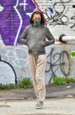 HELENA CHRISTENSEN Wearing Mask Out in New York 04/30/2020
