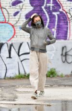 HELENA CHRISTENSEN Wearing Mask Out in New York 04/30/2020
