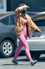 HILARY DUFF Wearing Mask Out Shopping in Studio City 04/30/2020