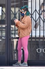 HILARY DUFF Wearing Mask Out Shopping in Studio City 04/30/2020