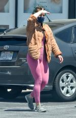 HILARY DUFF Wearing Mask Out Shopping in Studio City 04/30/2020