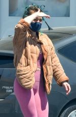 HILARY DUFF Wearing Mask Out Shopping in Studio City 04/30/2020