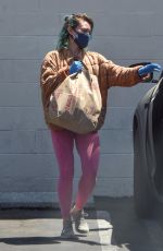 HILARY DUFF Wearing Mask Out Shopping in Studio City 04/30/2020
