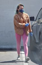 HILARY DUFF Wearing Mask Out Shopping in Studio City 04/30/2020