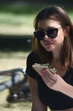 IMOGEN THOMAS at a Park in London 05/29/2020
