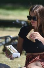 IMOGEN THOMAS at a Park in London 05/29/2020