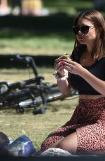 IMOGEN THOMAS at a Park in London 05/29/2020