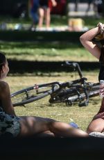 IMOGEN THOMAS at a Park in London 05/29/2020