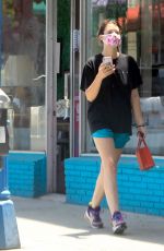 INDIA EISLEY Wearing a Mask Out in West Hollywood 05/28/2020