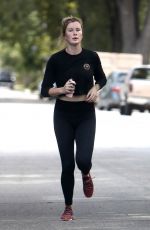 IRELAND BALDWIN Out Jogging in Los Angeles 05/30/2020