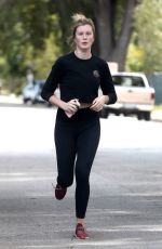 IRELAND BALDWIN Out Jogging in Los Angeles 05/30/2020