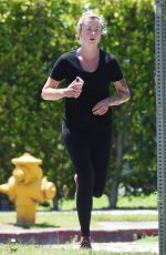 IRELAND BLADWIN Out Jogging in Los Angeles 05/15/2020