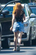 ISAL FISHER in Denim Shorts Out in Los Angeles 05/07/2020