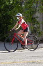 ISALF ISHER Riding Ber Bike Out in Beverly Hills 05/07/2020