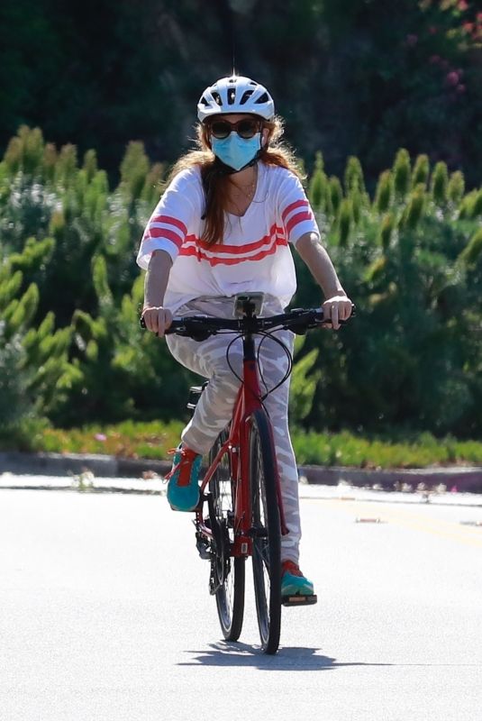 ISLA FISHER at a Bike Riding in Hollywood Hills 05/26/2020