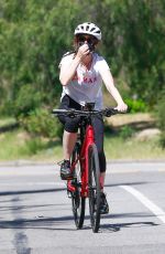 ISLA FISHER Out for a Bike Ride in Los Angeles 05/04/2020
