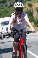 ISLA FISHER Out for a Bike Ride in Los Angeles 05/04/2020