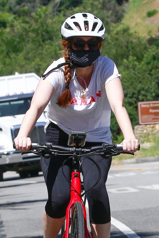 ISLA FISHER Out for a Bike Ride in Los Angeles 05/04/2020