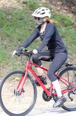 ISLA FISHER Out for Bike Ride in Los Angeles 04/30/2020