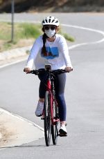 ISLA FISHER Out Riding Her Bike in Los Angeles 05/29/2020