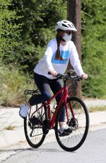 ISLA FISHER Out Riding Her Bike in Los Angeles 05/29/2020