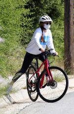 ISLA FISHER Out Riding Her Bike in Los Angeles 05/29/2020