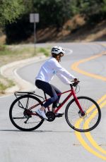 ISLA FISHER Out Riding Her Bike in Los Angeles 05/29/2020