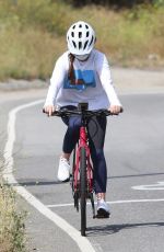 ISLA FISHER Out Riding Her Bike in Los Angeles 05/29/2020