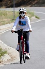 ISLA FISHER Out Riding Her Bike in Los Angeles 05/29/2020