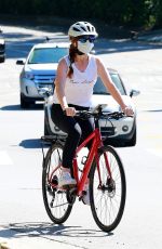 ISLA FISHER Riding Bike Out in Hollywood Hills 05/20/2020