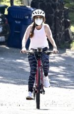 ISLA FISHER Riding Her Bike Out in Los Angeles 05/09/2020