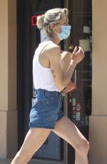 JAIME KING in Denim Shorts Leaves Liquor Store in Beverly Hills 05/11/2020