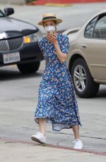 JAIME KING Wearing Mask Out in West Hollywood 04/29/2020