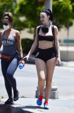 JAYDE NICOLE in Shorts and Sports Bra Out Hiking in Hollywood Hills 05/17/2020