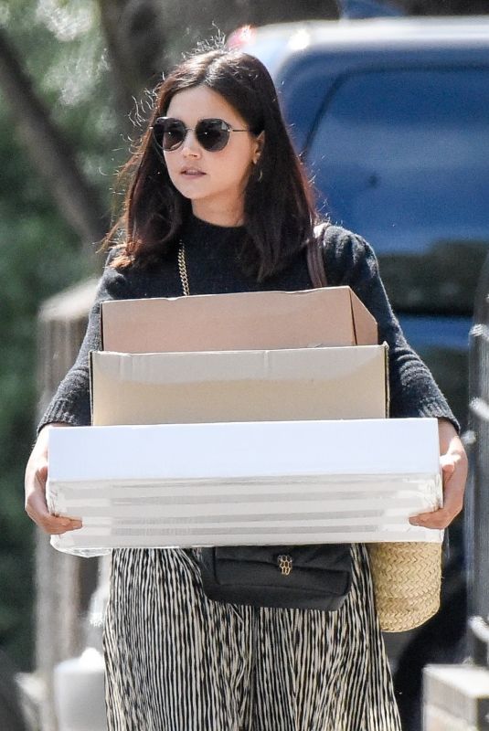 JENNA LOUISE COLEMAN Heading to Post Office in London 05/18/2020