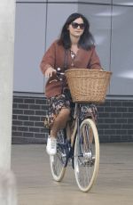 JENNA LOUISE COLEMAN Out Riding Bike in London 04/27/2020