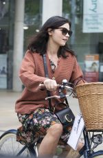 JENNA LOUISE COLEMAN Out Riding Bike in London 04/27/2020