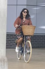 JENNA LOUISE COLEMAN Out Riding Bike in London 04/27/2020