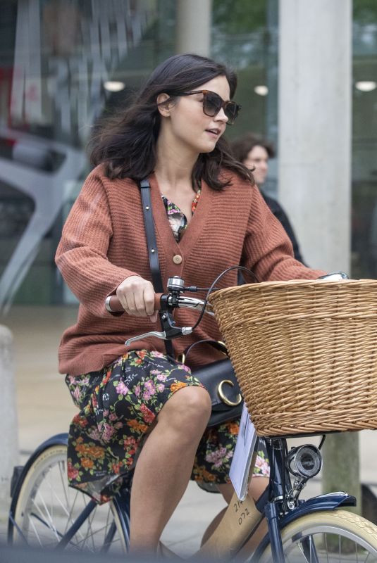 JENNA LOUISE COLEMAN Out Riding Bike in London 04/27/2020