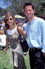JENNIFER ANISTON and Matthew Perry at Pediatric Aids Foundation Annual Picnic 06/04/1995