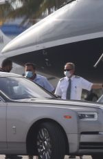 JENNIFER LOPEZ and Alex Rodriguez Boarding on a Private Jet in Miami 05/29/2020