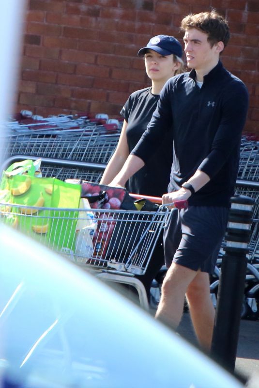 JODIE COMER Out Shopping with Her Brother Chalie in Liverpool 05/20/2020