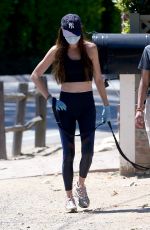 JORDANA BREWSTER Out with a Friend in Los Angeles 04/29/2020