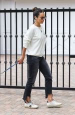 JORDANA BREWSTER Out with Her Dog in Los Angeles 05/10/2020