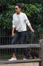JORDANA BREWSTER Out with Her Dog in Los Angeles 05/10/2020