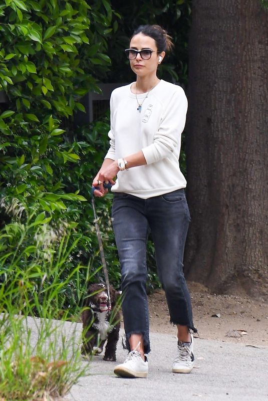JORDANA BREWSTER Out with Her Dog in Los Angeles 05/10/2020