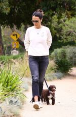 JORDANA BREWSTER Out with Her Dog in Los Angeles 05/10/2020