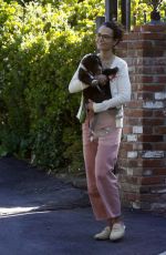 JORDANA BREWSTER Out with Her Dog in Pacific Palisades 05/17/2020