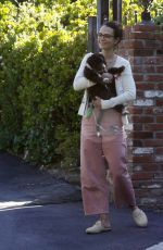JORDANA BREWSTER Out with Her Dog in Pacific Palisades 05/17/2020
