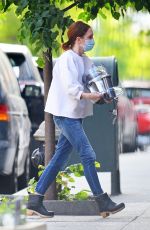 JULIANNE MOORE Wearing Mask Out in New York 05/20/2020